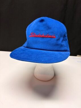 Vintage Studebakers corduroy snap back baseball cap. The Winner brand cap.
